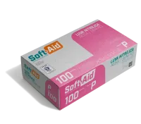 Imagem de LUVA NITRILICA SOFT AID S/PO ROSA P C/100